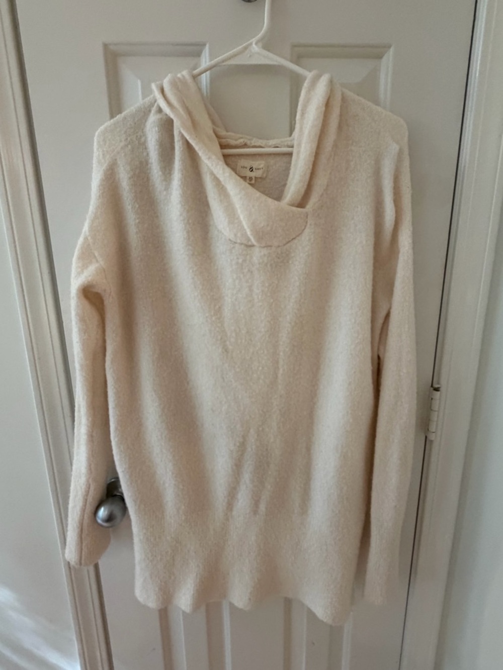 Cozy Cream Hooded Women's Sweater
